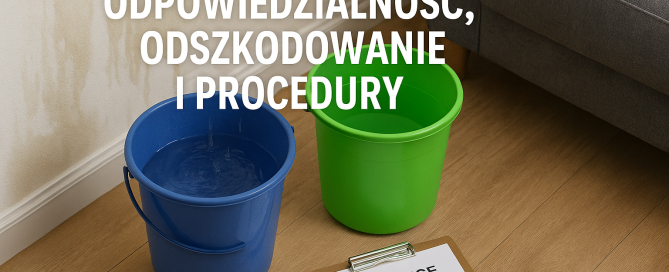 Zalanie mieszkania: odpowiedzialność, odszkodowanie i procedury